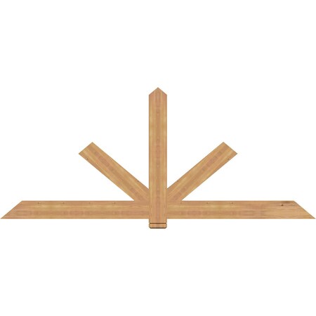 Ekena Millwork Kennewick Timber Gable Bracket, Western Red Cedar, 96"W x 40"H x 1 1/2"D x 5 1/2"F, 10/12 Pitch GBW096X40X0206KEN00SWR